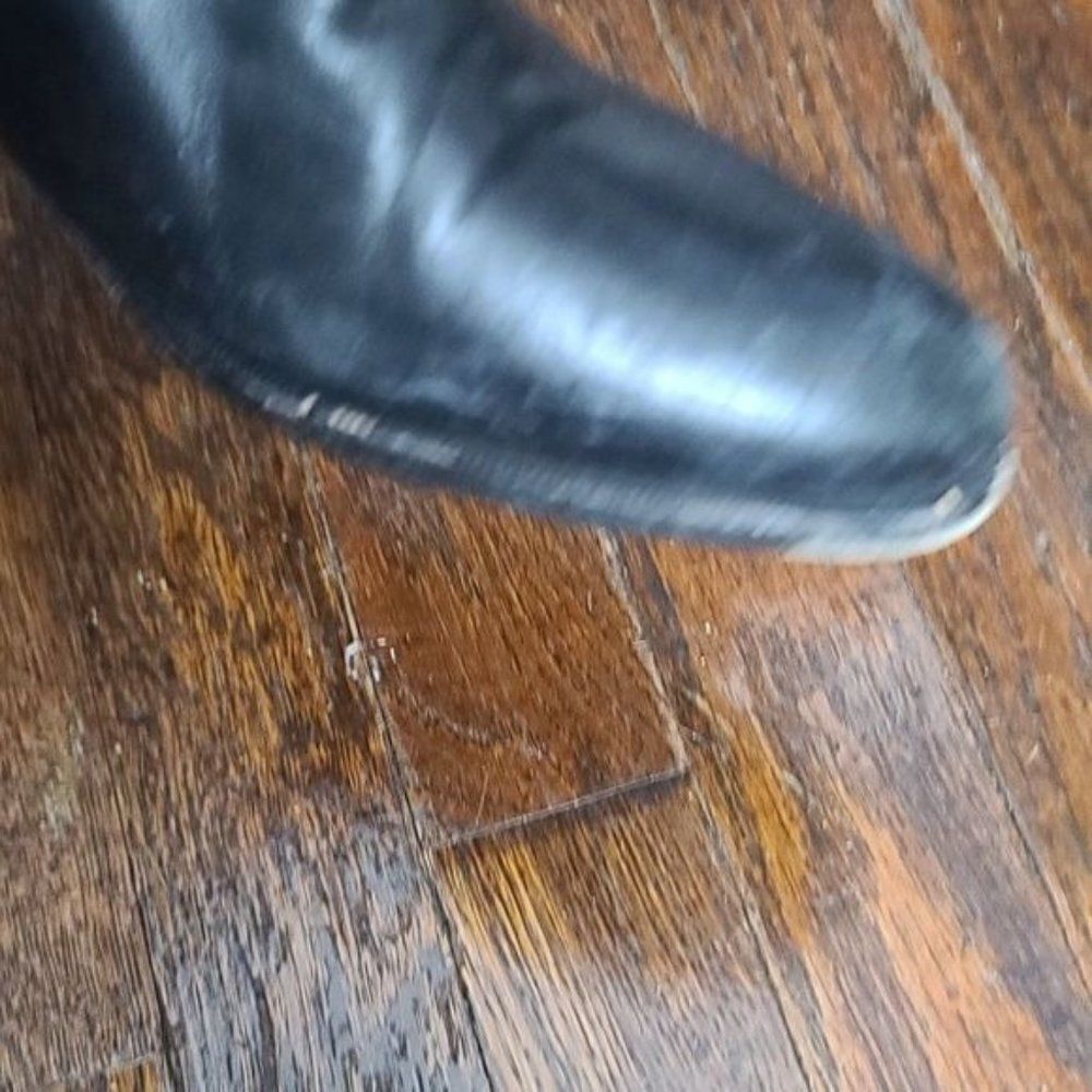 Taryn Rose Black Leather Ankle Boots - Picture 13 of 16
